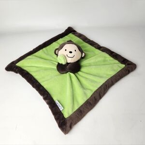 Carter's Green and Brown Monkey Lovey Security Blanket